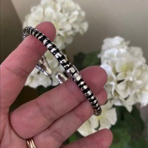 Brighton zebra bangle and earrings